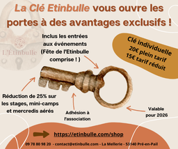 Clé tarif réduit de l’Étinbulle 2026/Adhésion